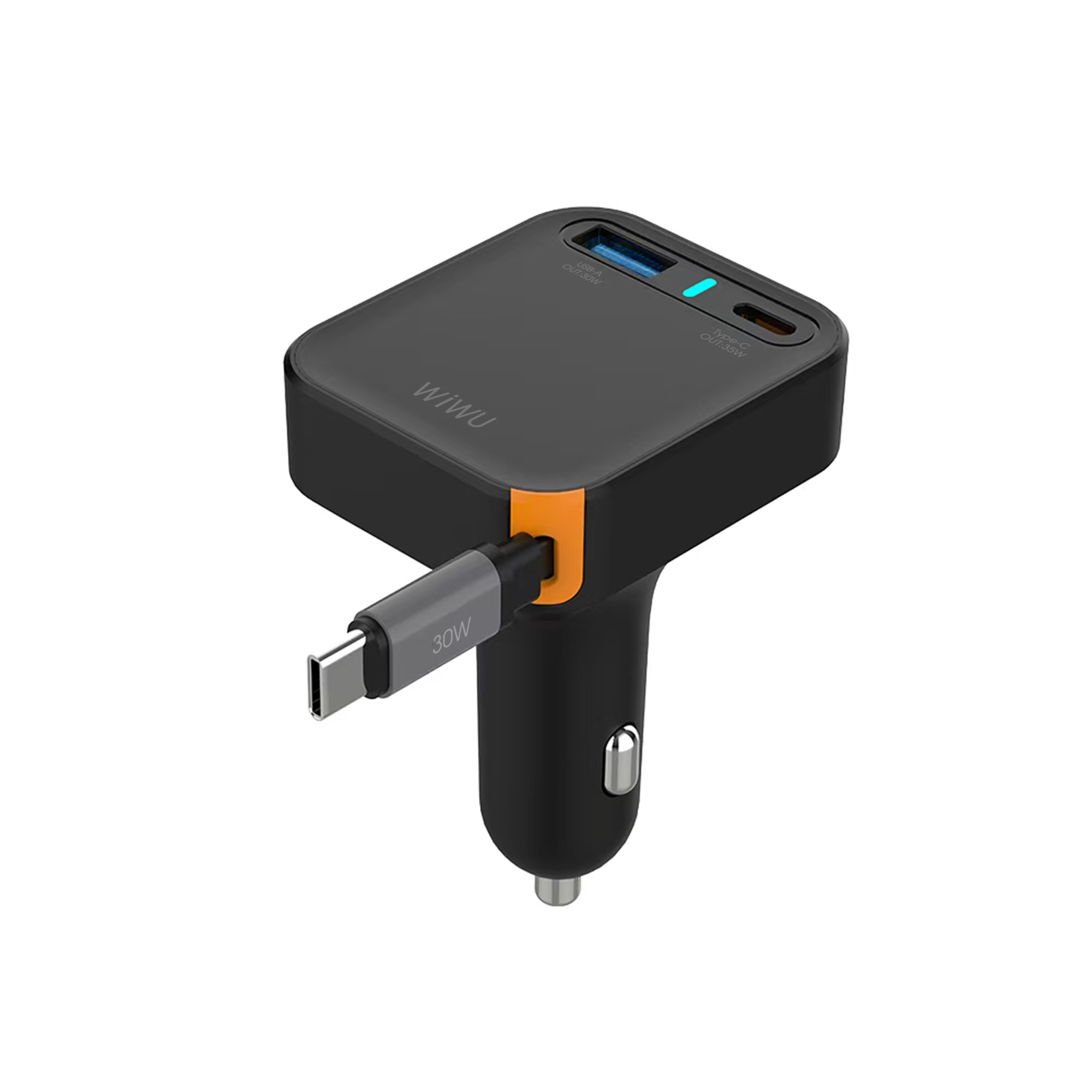 WiWU 65W Helix A+C Fast Car Charger Wi-CC033